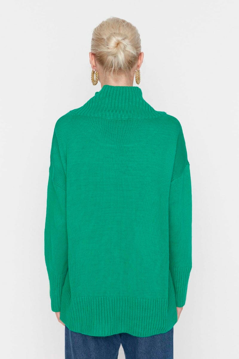 Stand Up Collar Knitwear Sweater Trendyol - Women's Sweaters 20