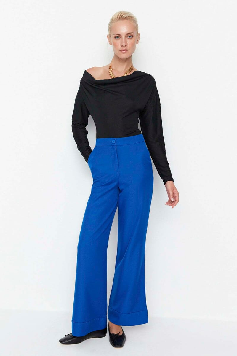 High Waist Wide Leg Pant - Formal Pants 25