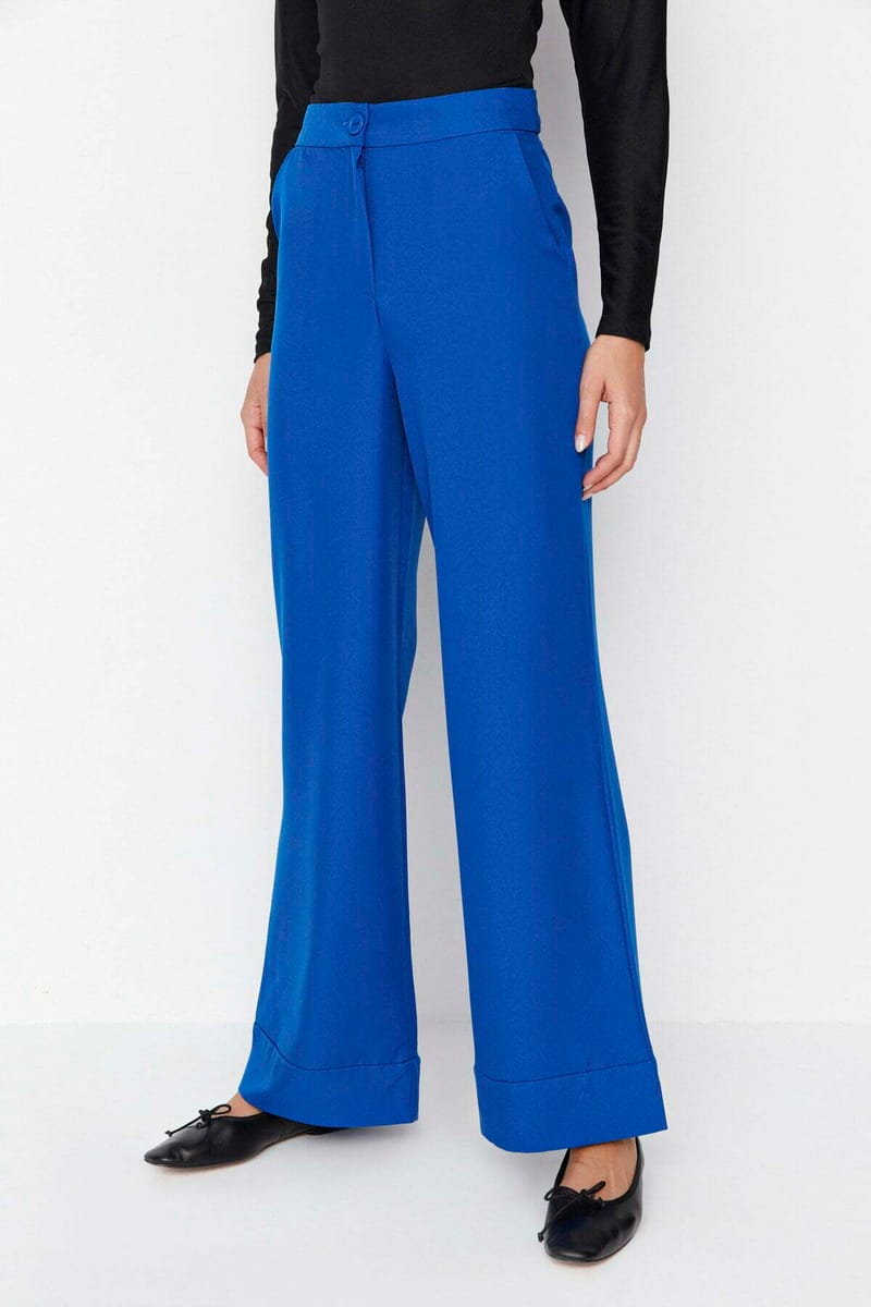 High Waist Wide Leg Pant - Formal Pants 28
