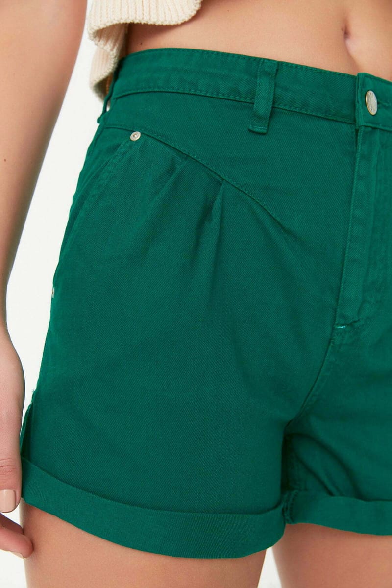 Roll Hem Denim Women's Shorts - Denim Shorts 48