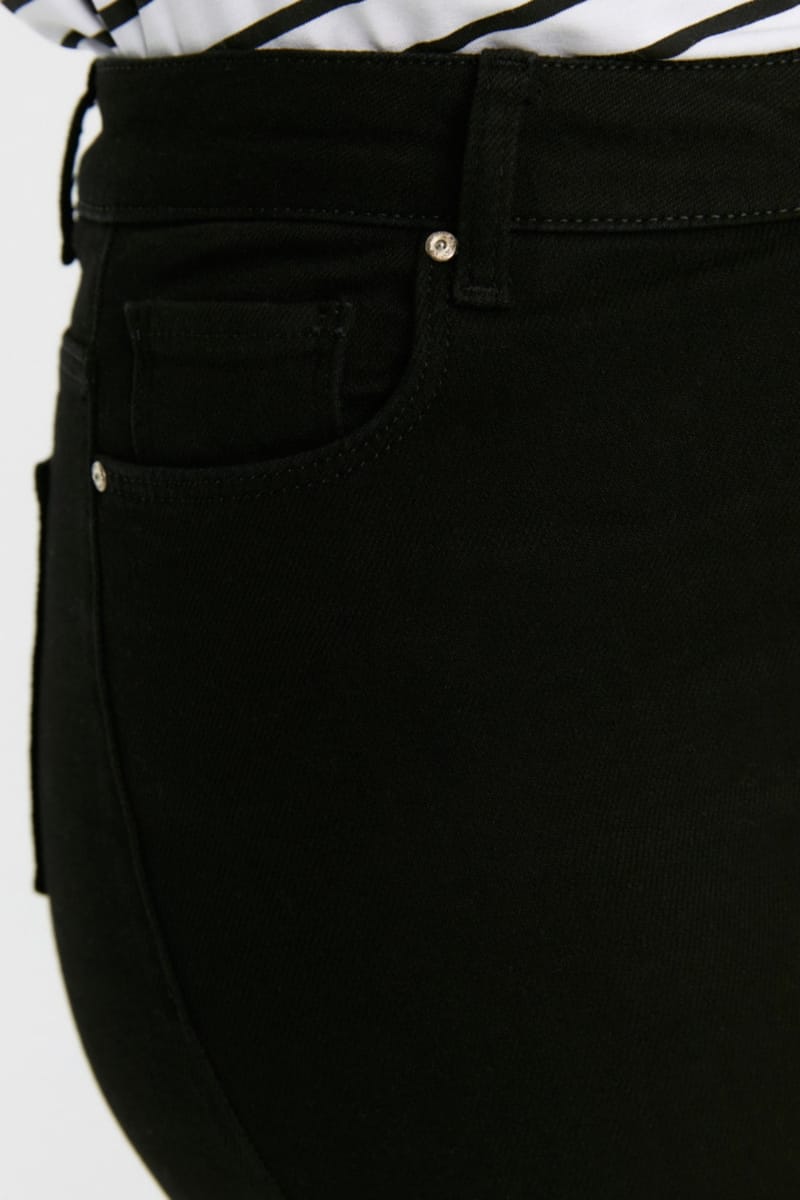 Black Plus Size High Waist Skinny Women's Jeans. - Plus Size Pants & Leggings 13