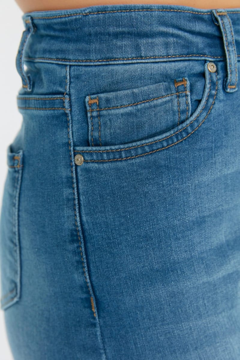Blue Plus Size High Waist Skinny Women's Jeans - Plus Size Pants & Leggings 34