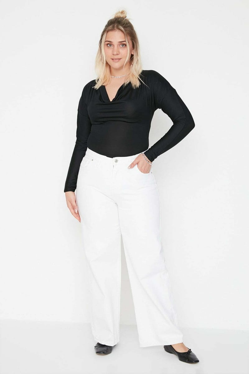 Plus Size High Waist Straight Jeans - Plus Size Pants & Leggings 34