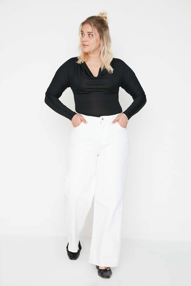 Plus Size High Waist Straight Jeans - Plus Size Pants & Leggings 30