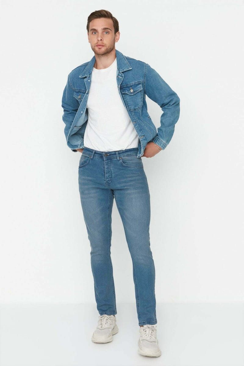 Light Wash Skinny Fit Jeans - Skinny Jeans 36