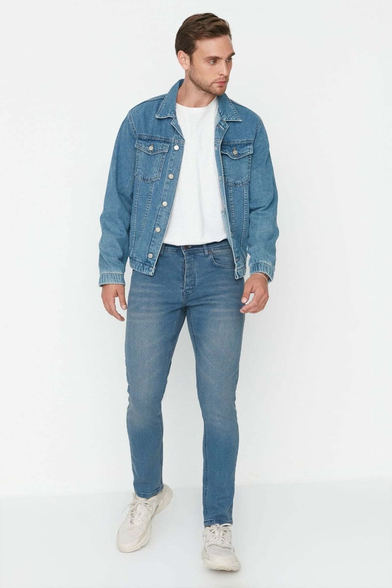 Light Wash Skinny Fit Jeans - Skinny Jeans 35