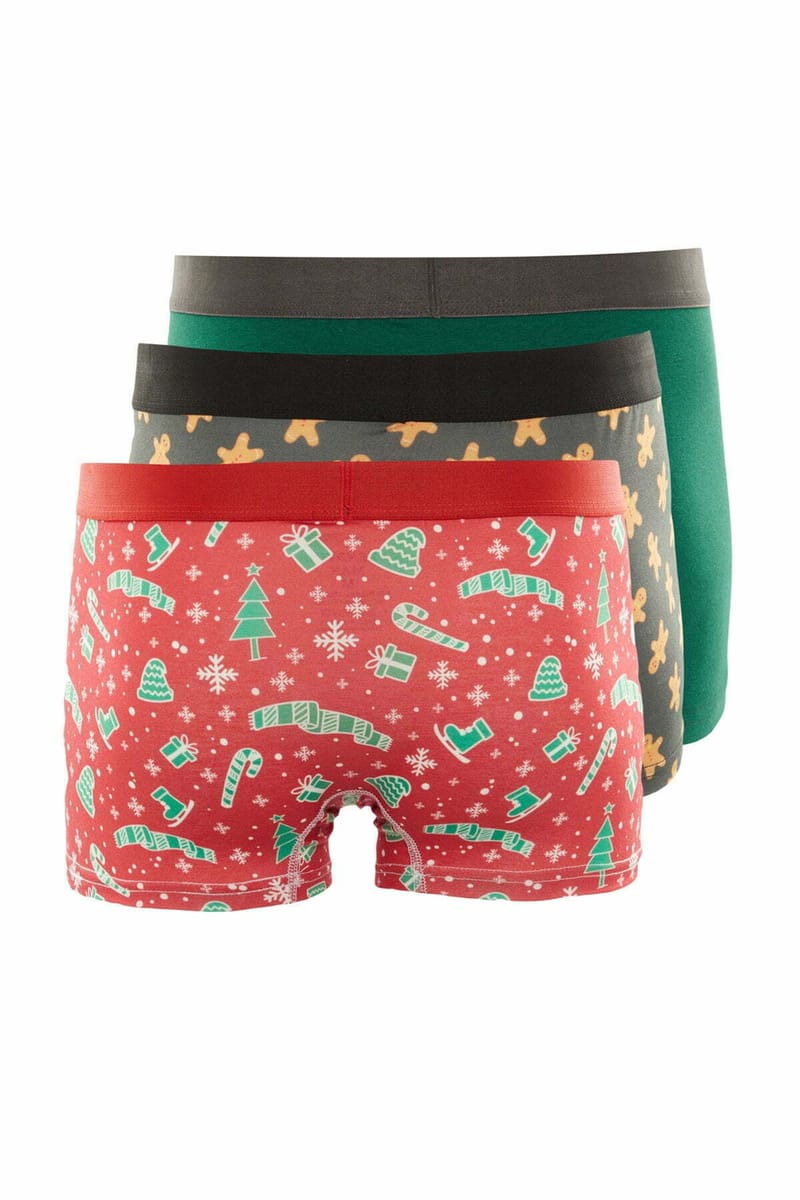 Christmas Seasonal Pack of 3 Printed Men's Boxers - Boxers 22