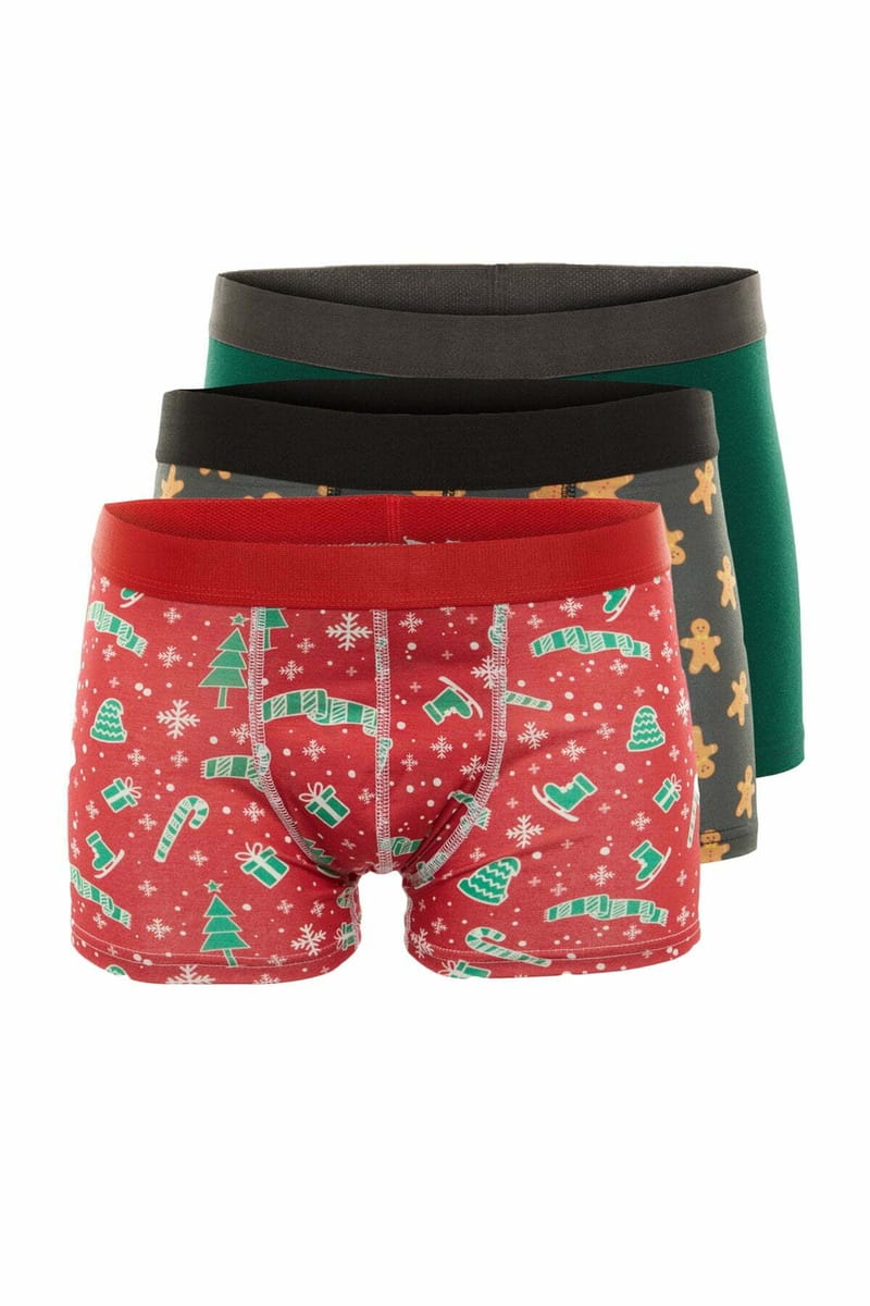 Christmas Seasonal Pack of 3 Printed Men's Boxers - Boxers 21