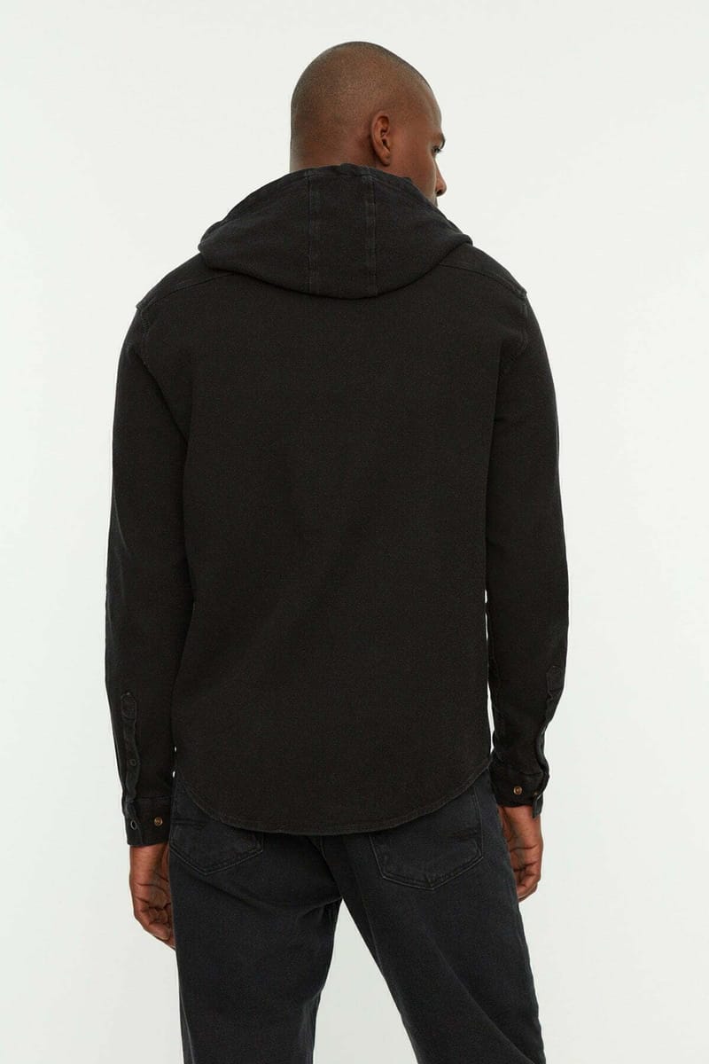Zip Detail Hooded Relaxed Jacket - Casual Jackets 26