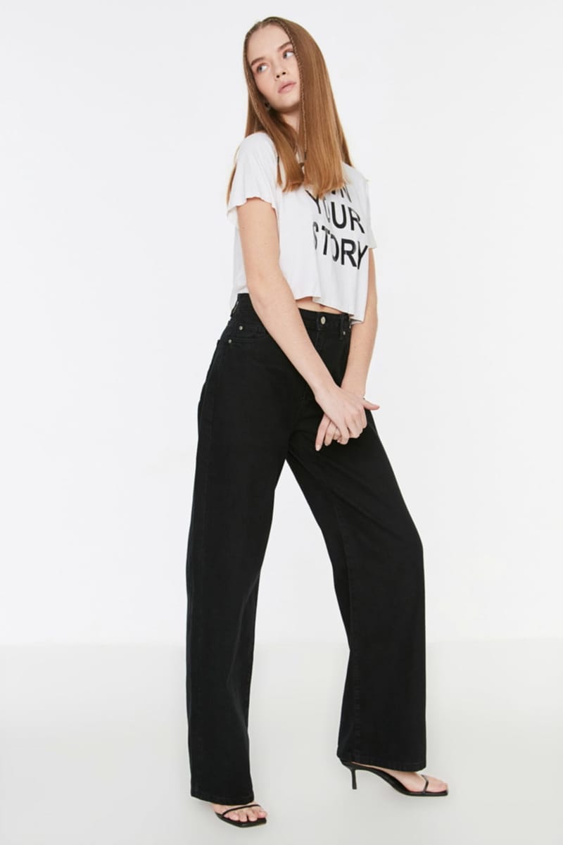 Straight High Rise Wide Leg Women's Jeans Straight High Rise Wide Leg Women's Jeans - Wide Leg Jeans 58