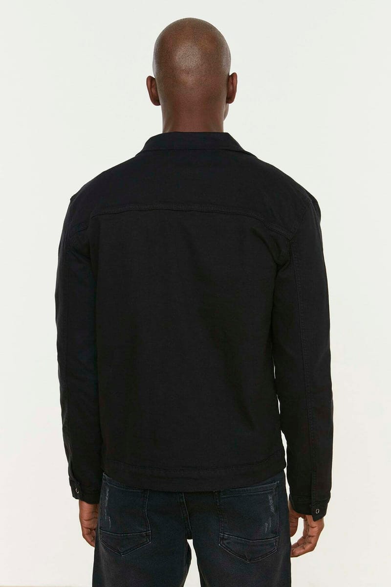 Regular Fit Large Pocket Trucker Jacket Trendyol - Men's Denim Jackets 59