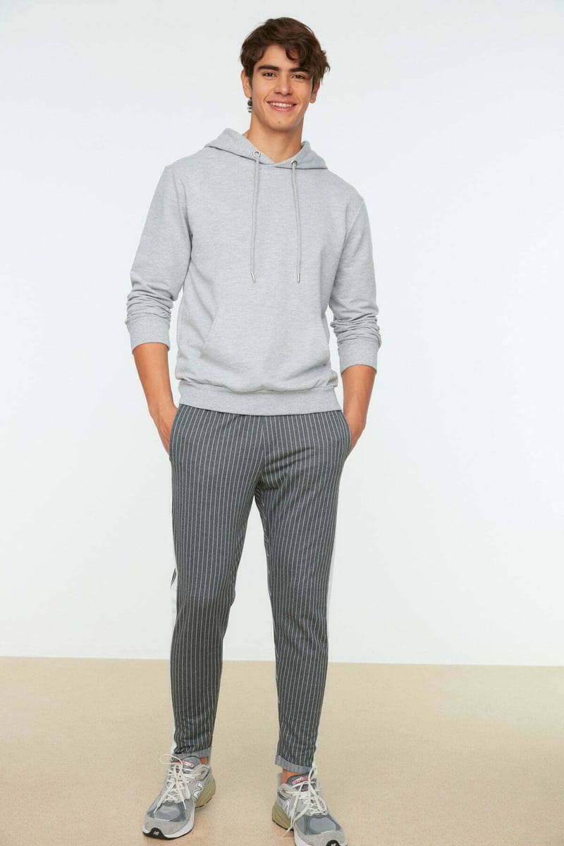 Drawstring Striped Sweatpants - Sweatpants 2