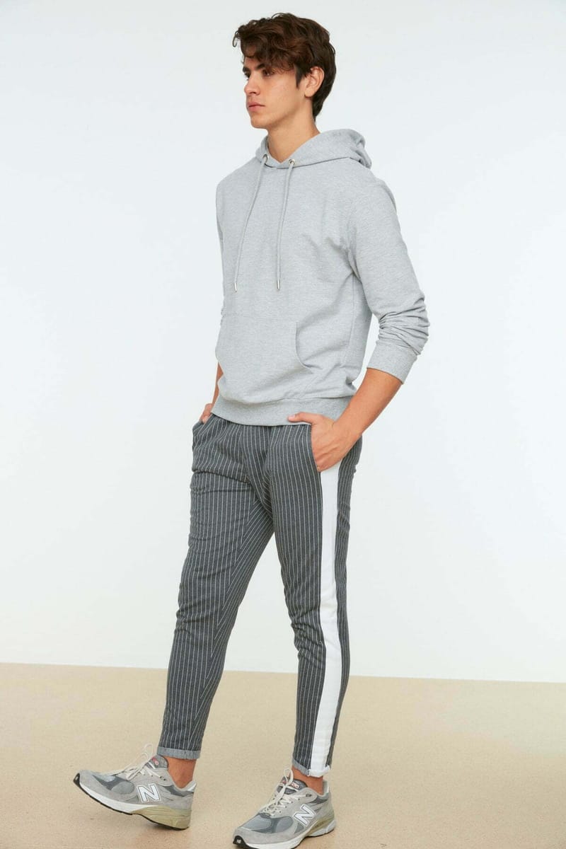 Drawstring Striped Sweatpants - Sweatpants 8