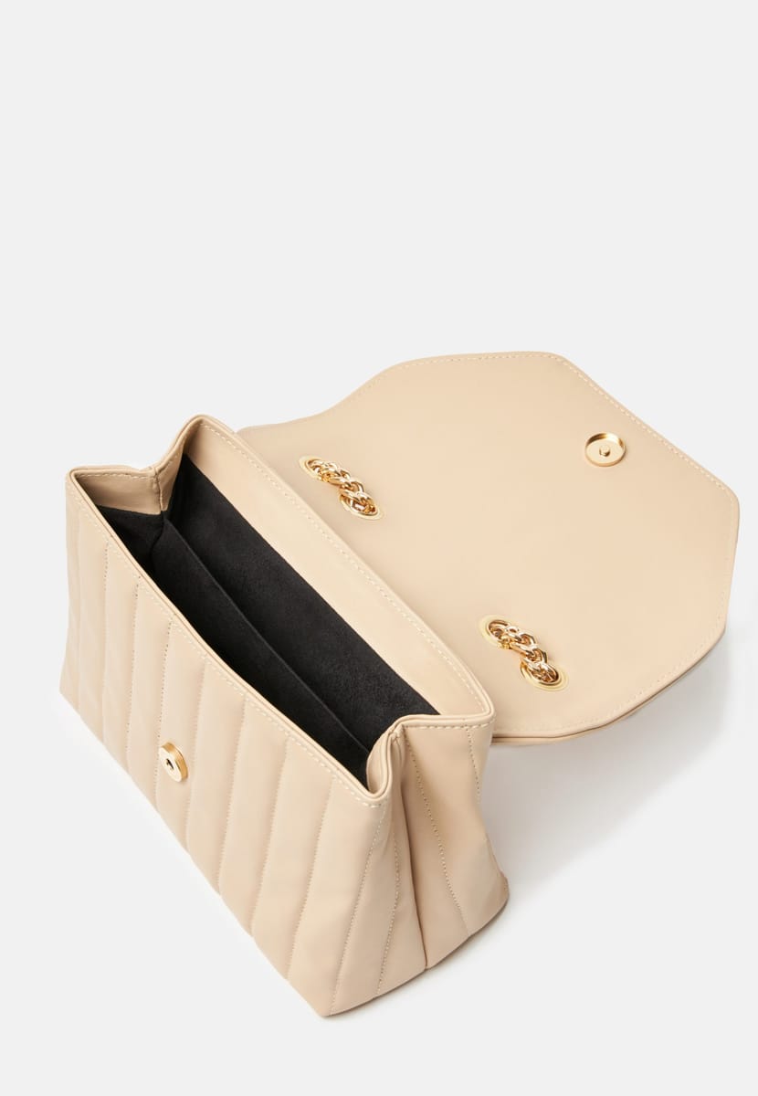 Parigi Pale Brown Flap Women's Shoulder Bag Parigi - Women's Shoulder Bags 4