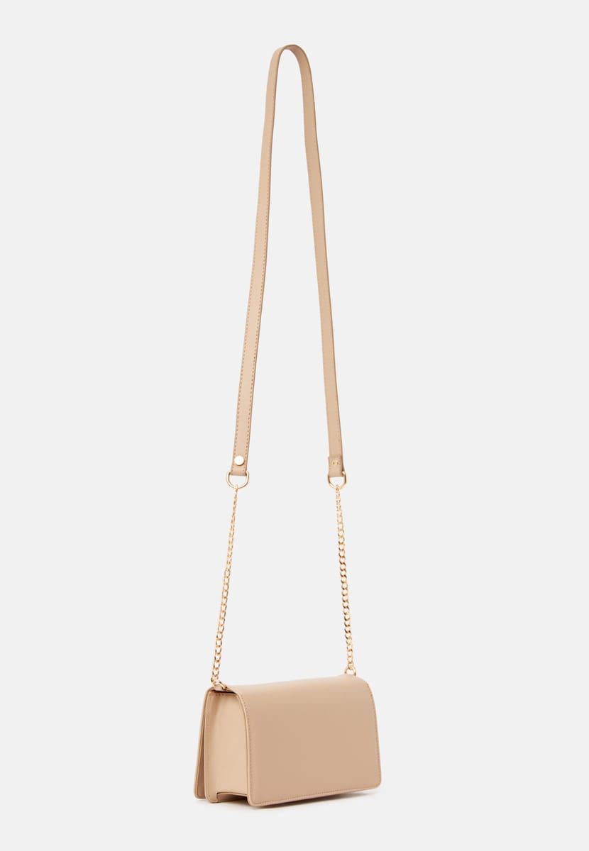 Parigi Beige Women's Flap Crossbody Bag - Crossbody Bags 1