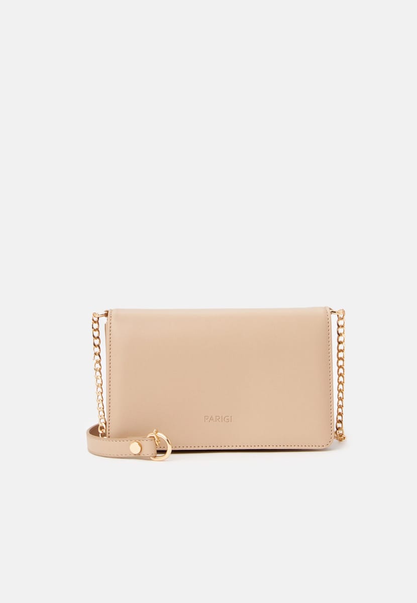 Parigi Beige Women's Flap Crossbody Bag - Crossbody Bags
