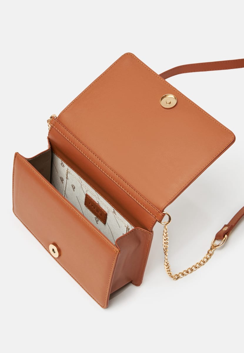 Parigi Tobacco Brown Flap Women's Crossbody Bag - Crossbody Bags 3