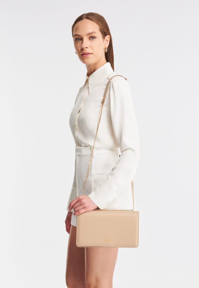 Parigi Flap Pale Beige Women's Shoulder Bag - Shoulder Bags 6
