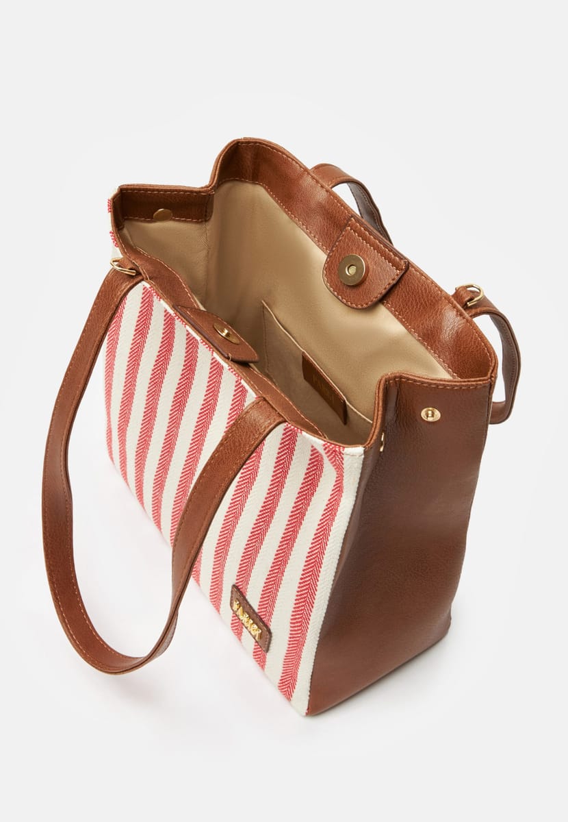 PARIGI Women's Red Strap Tote Bag Parigi Women's Red Strap Tote Bag - Tote Bags 3