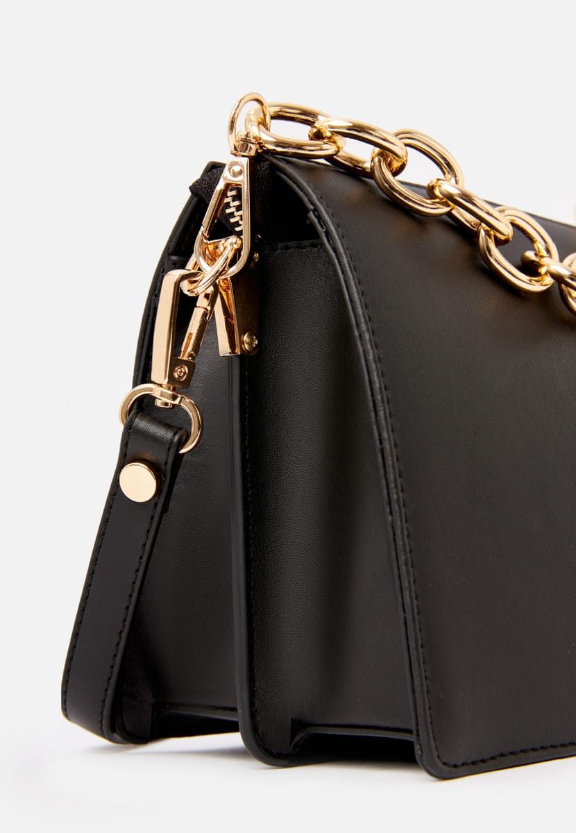 Parigi Black Women's Shoulder Flap Bag - Shoulder Bags 2