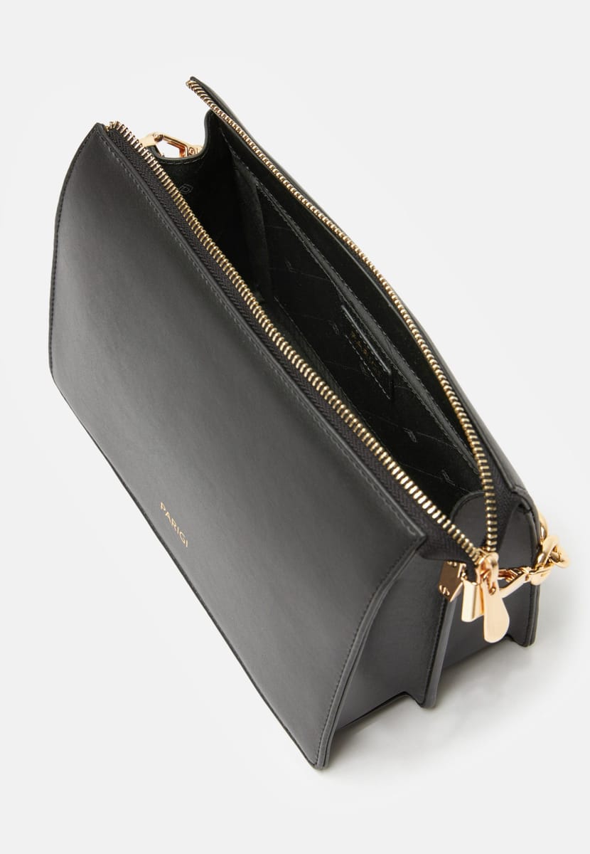 Parigi Black Women's Shoulder Flap Bag - Shoulder Bags 3