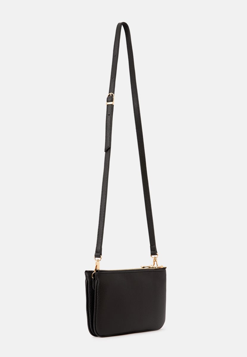 Parigi Black Double Zipper Women's Shoulder Bag Parigi Black Double Zipper Women's Shoulder Bag - Shoulder Bags 1