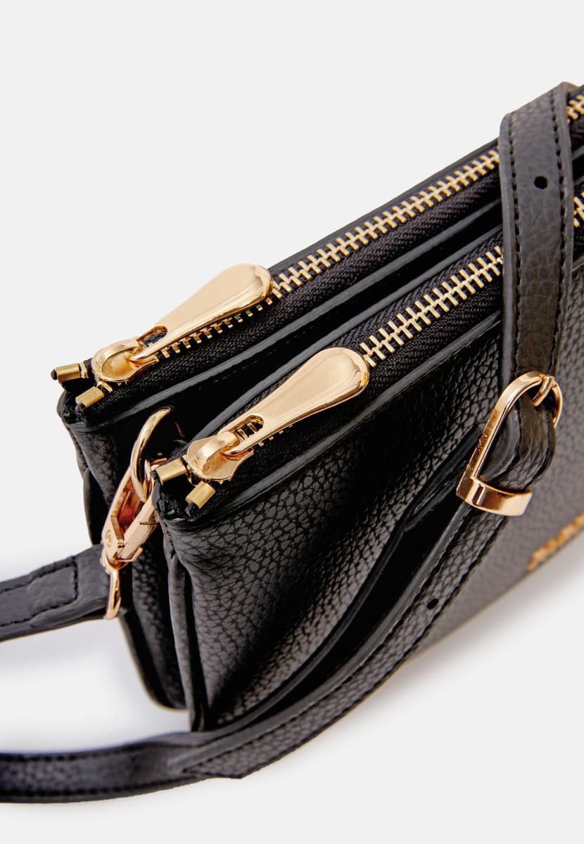 Parigi Black Double Zipper Women's Shoulder Bag Parigi Black Double Zipper Women's Shoulder Bag - Shoulder Bags 2