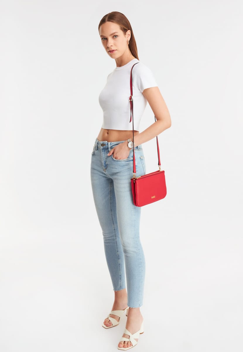 Parigi Women's Red Shoulder Bag - Shoulder Bags 4