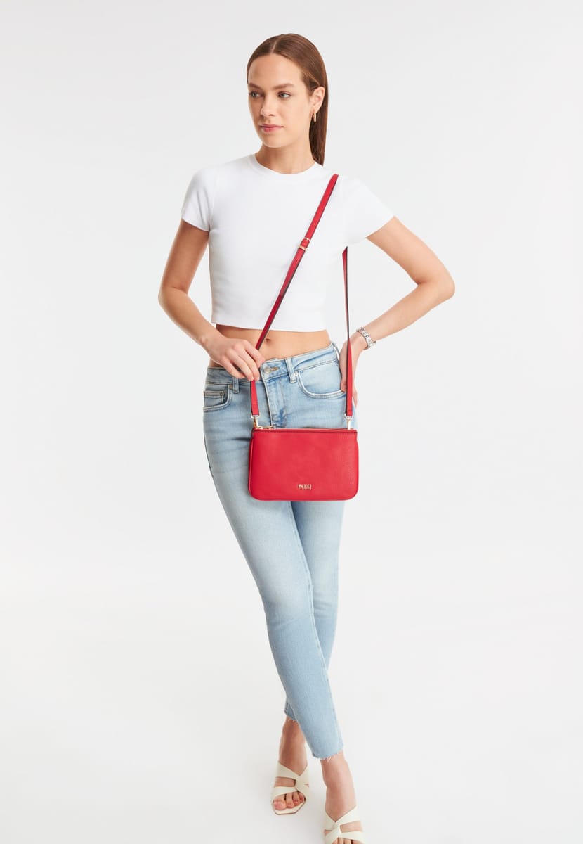 Parigi Women's Red Shoulder Bag - Shoulder Bags 5