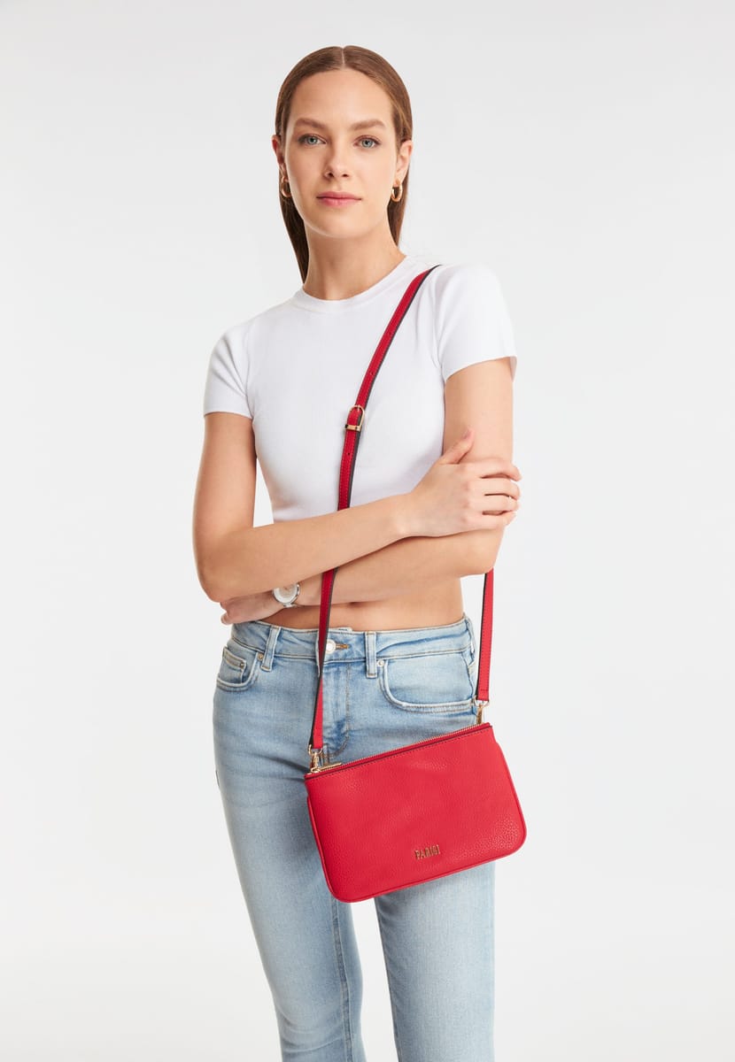 Parigi Women's Red Shoulder Bag - Shoulder Bags 6