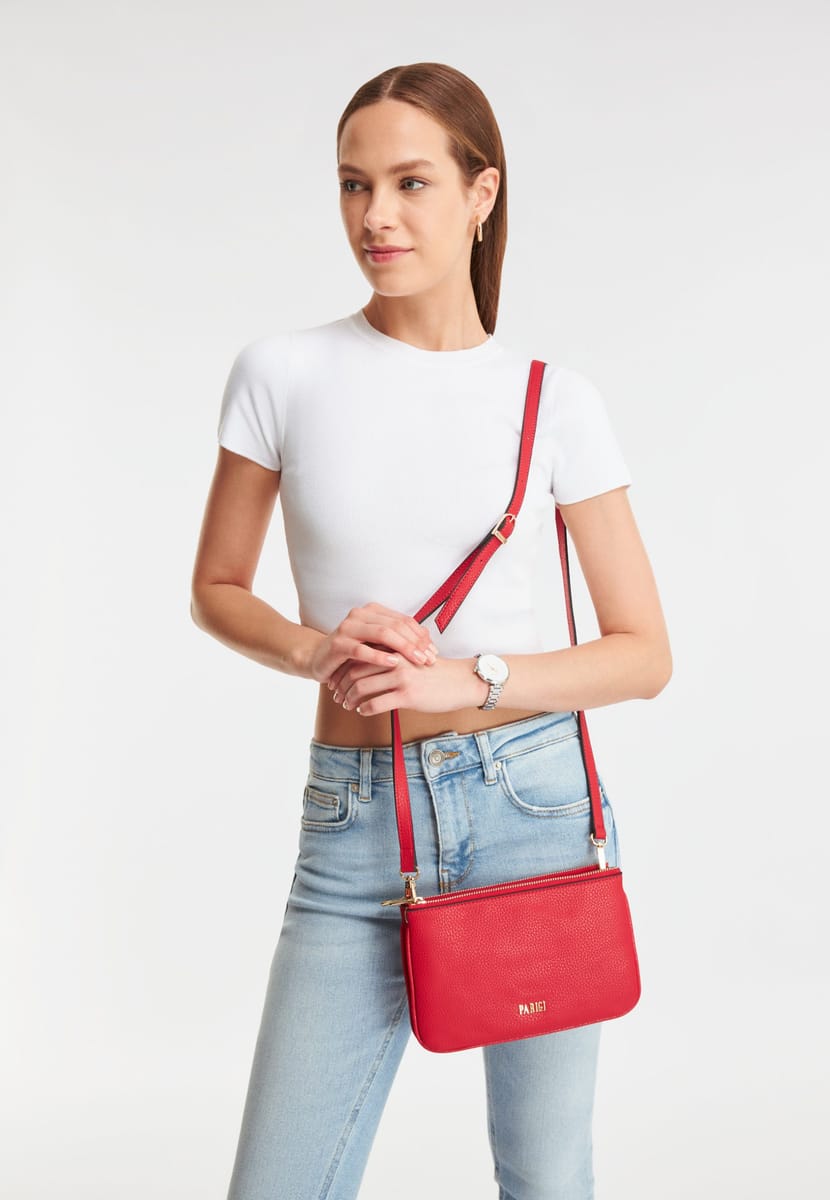 Parigi Women's Red Shoulder Bag - Shoulder Bags 8