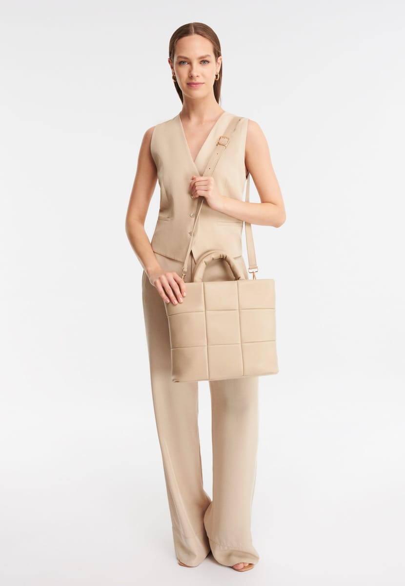 Parigi Women's Beige Tote Bag Parigi Women's Beige Tote Bag