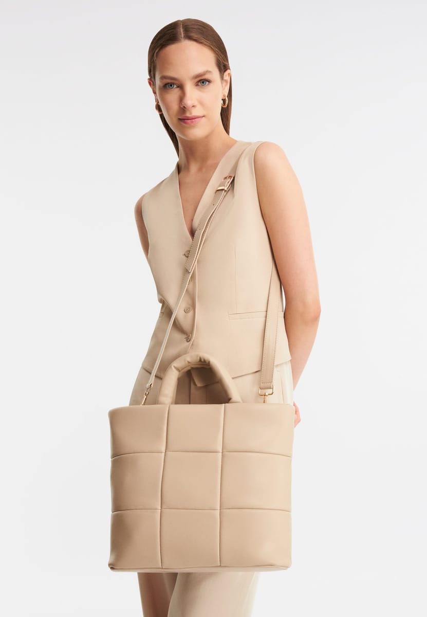 Parigi Women's Beige Tote Bag Parigi Women's Beige Tote Bag