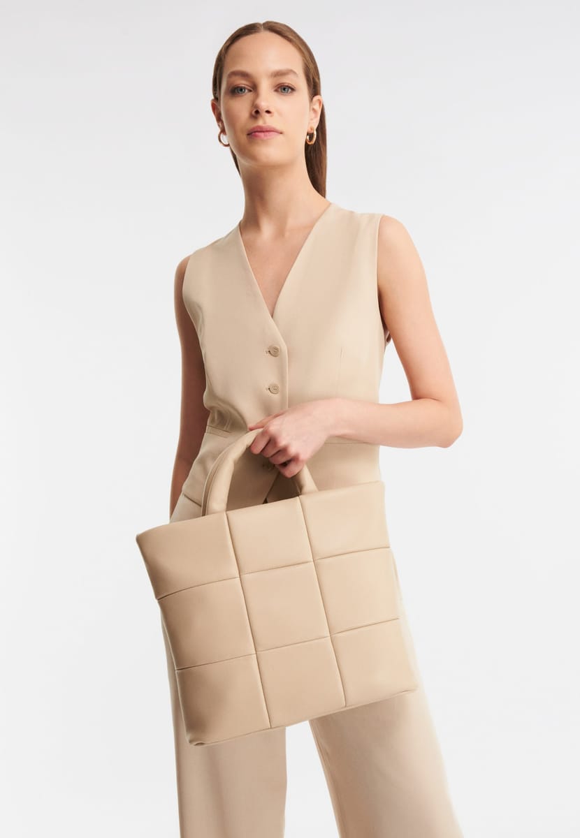 Parigi Women's Beige Tote Bag Parigi Women's Beige Tote Bag