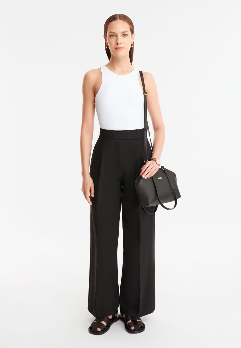 Parigi Black Trapeze Women's Shoulder Bag - Shoulder Bags 4