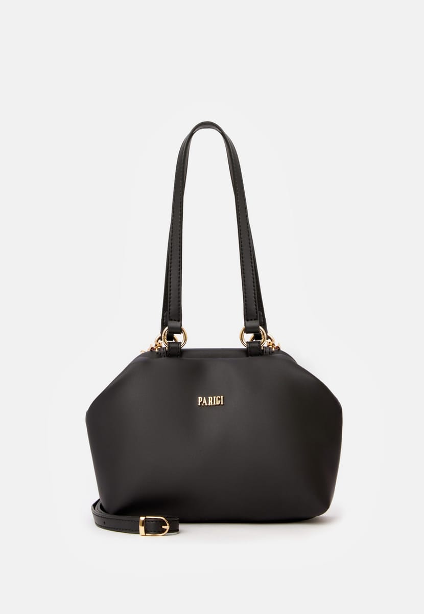 Parigi Black Trapeze Women's Shoulder Bag - Shoulder Bags