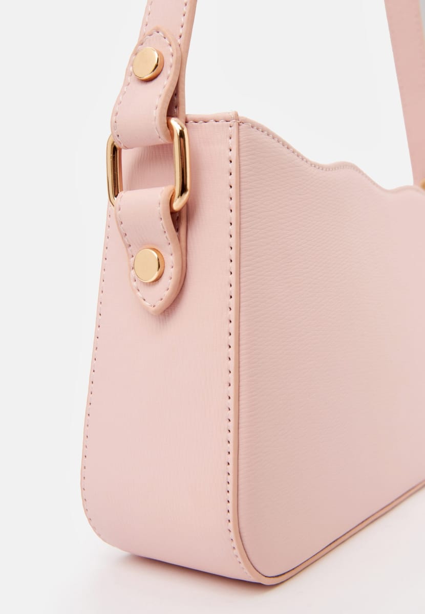 Parigi Powder Pink Women's Baguette Shoulder Bag - Shoulder Bags 2