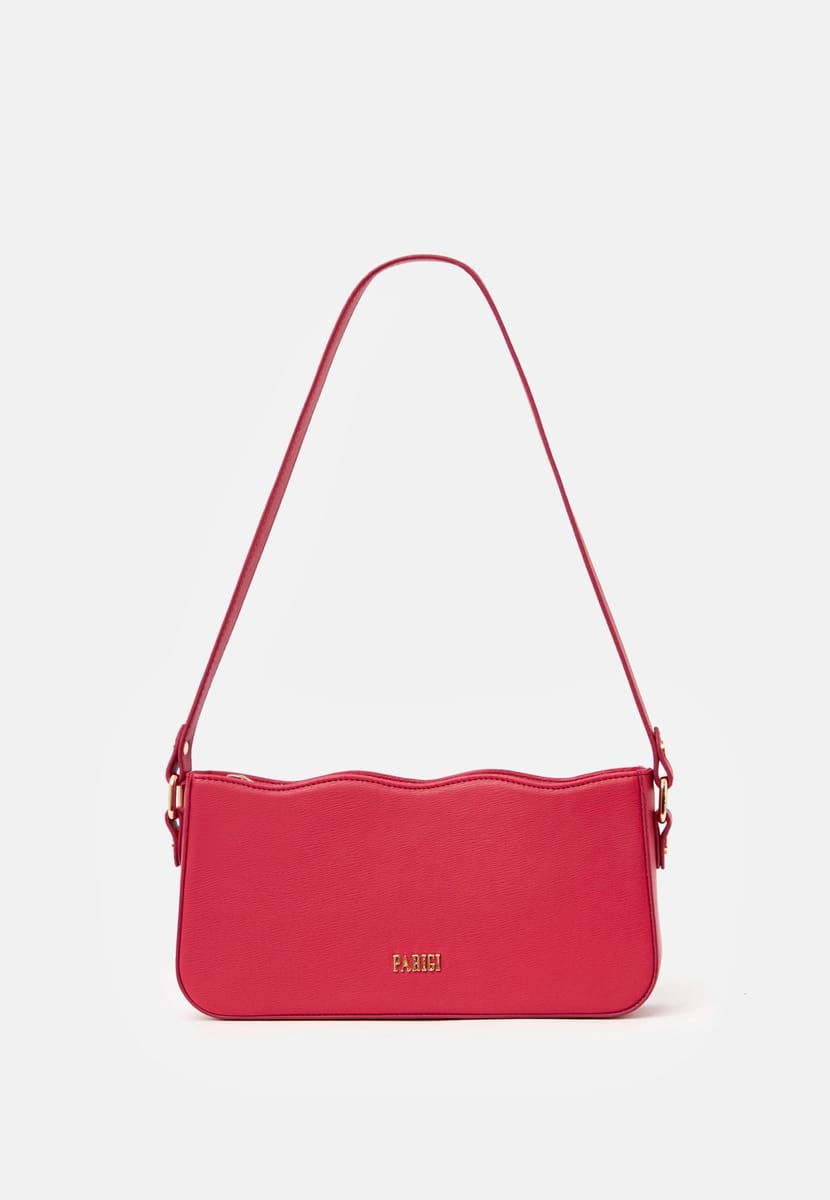 Parigi Women's Fuchsia Baguette Shoulder Bag - Shoulder Bags