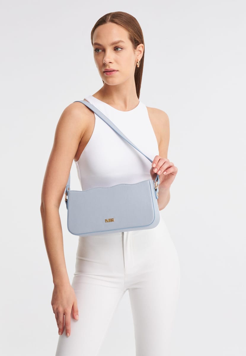 Parigi Light Blue Women's Baguette Shoulder Bag - Shoulder Bags 5