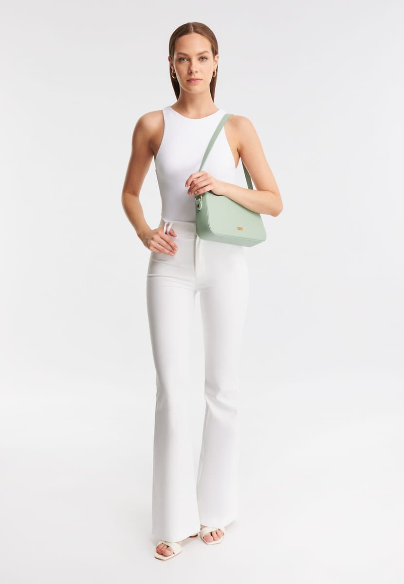 PR175H0KEM11_5.jpg Parigi Women's Mint Baguette Shoulder Bag - Shoulder Bags 4