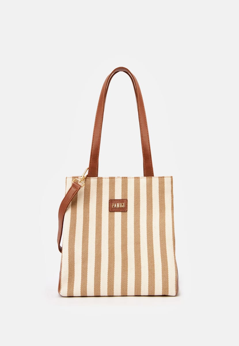 Parigi Beige Women's Strap Tote Bag - Tote Bags