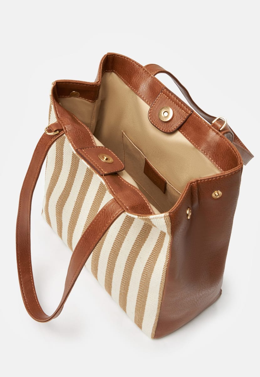 Parigi Beige Women's Strap Tote Bag - Tote Bags 3