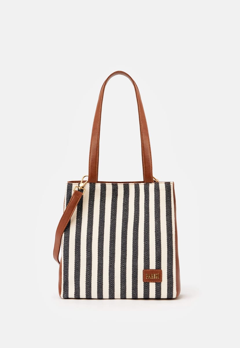 Parigi Women's Black Strap Tote Bag - Tote Bags