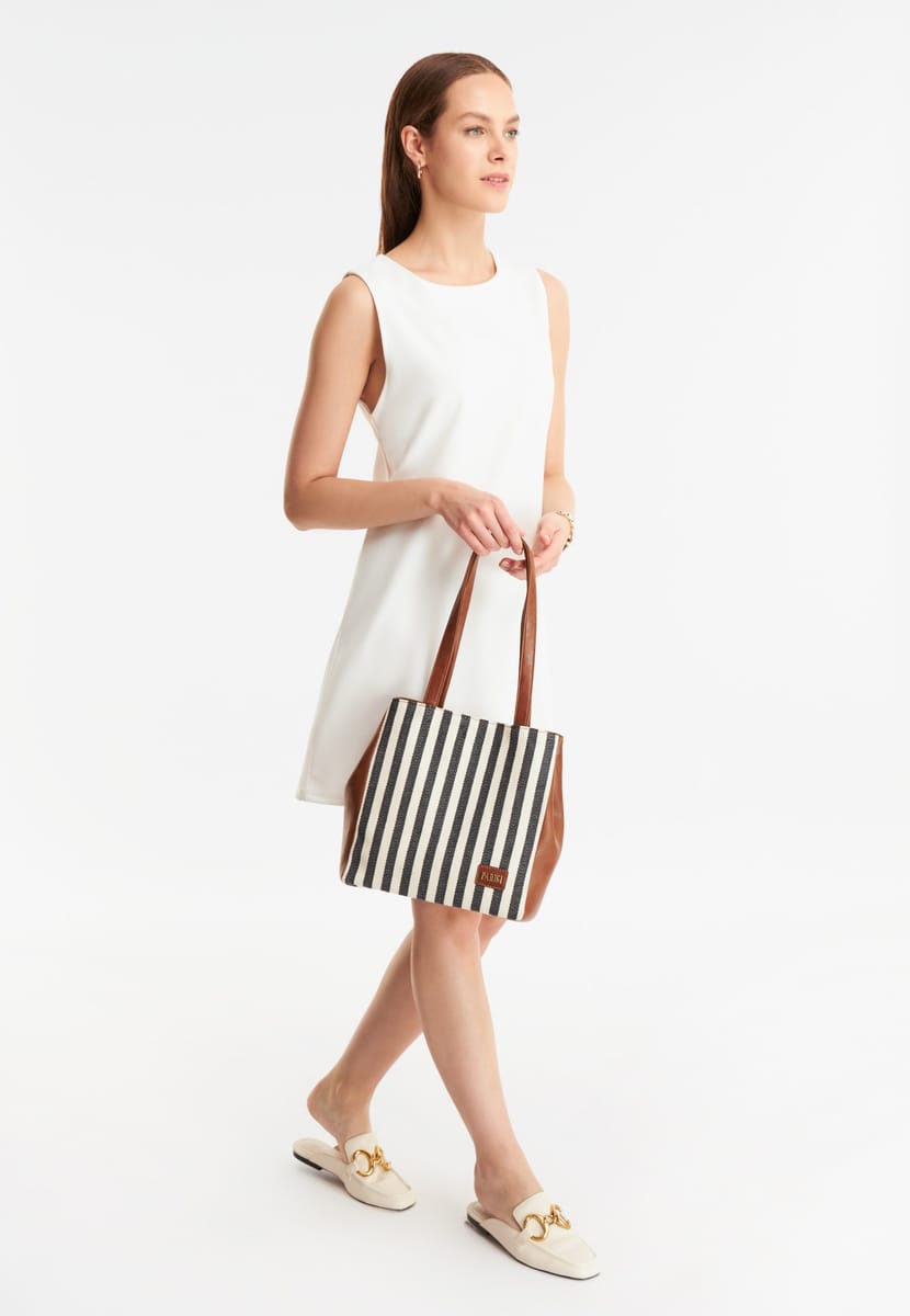 Parigi Women's Black Strap Tote Bag - Tote Bags 4