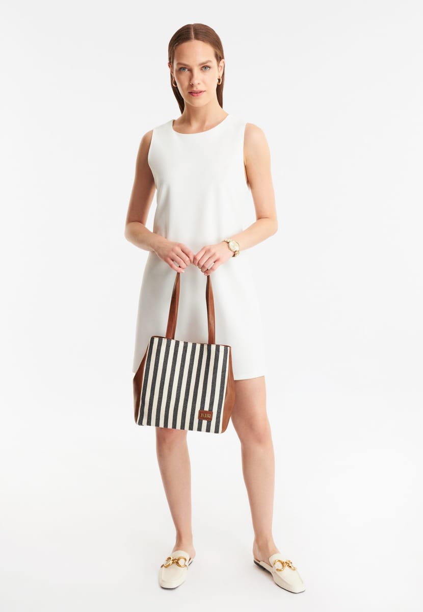 Parigi Women's Black Strap Tote Bag - Tote Bags 8