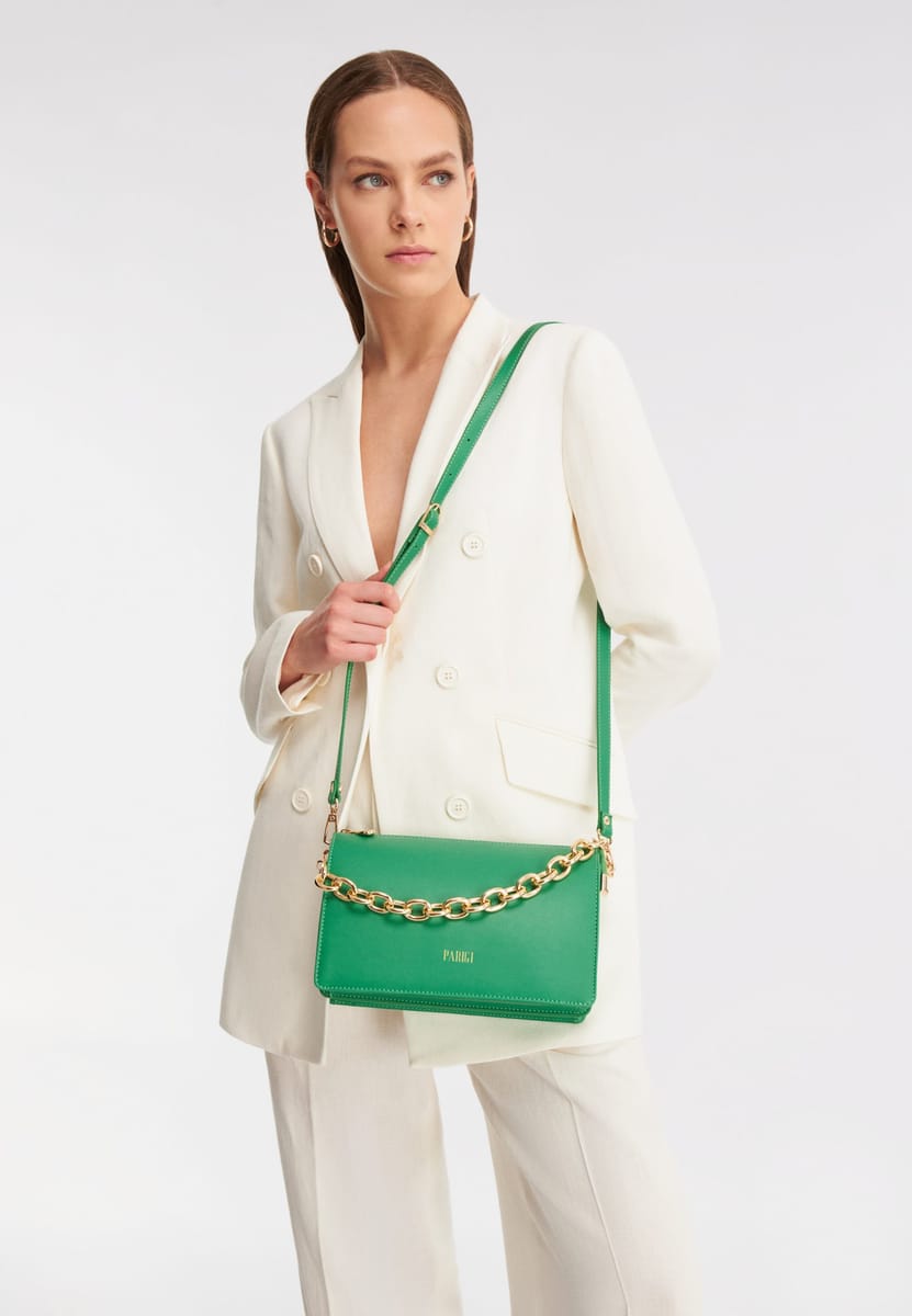 PR178H0KEM12_6.jpg Parigi Green Women's Shoulder Bag - Shoulder Bags 5