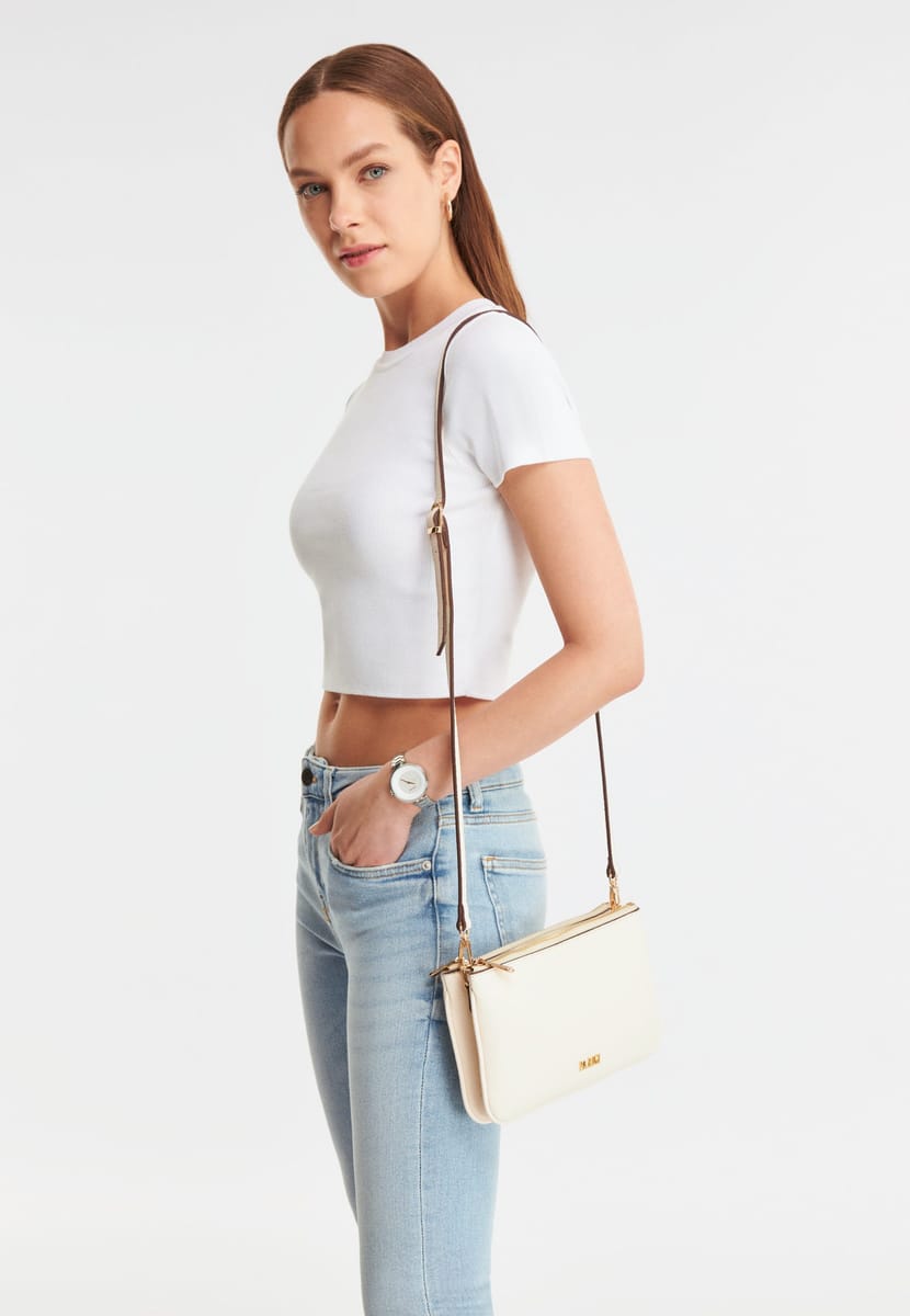 PR179H0KEB11_7.jpg Parigi Women's Beige Shoulder Bag - Shoulder Bags 6