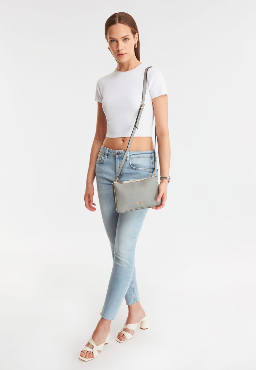 Parigi Women's Grey Shoulder Bag - Shoulder Bags 4