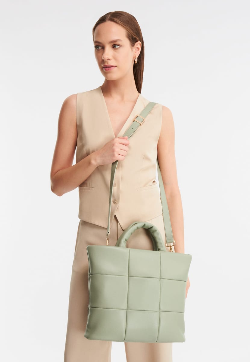PR184H00DM13_5.jpg Parigi Aqua Green Women's Tote Bag - Tote Bags 4