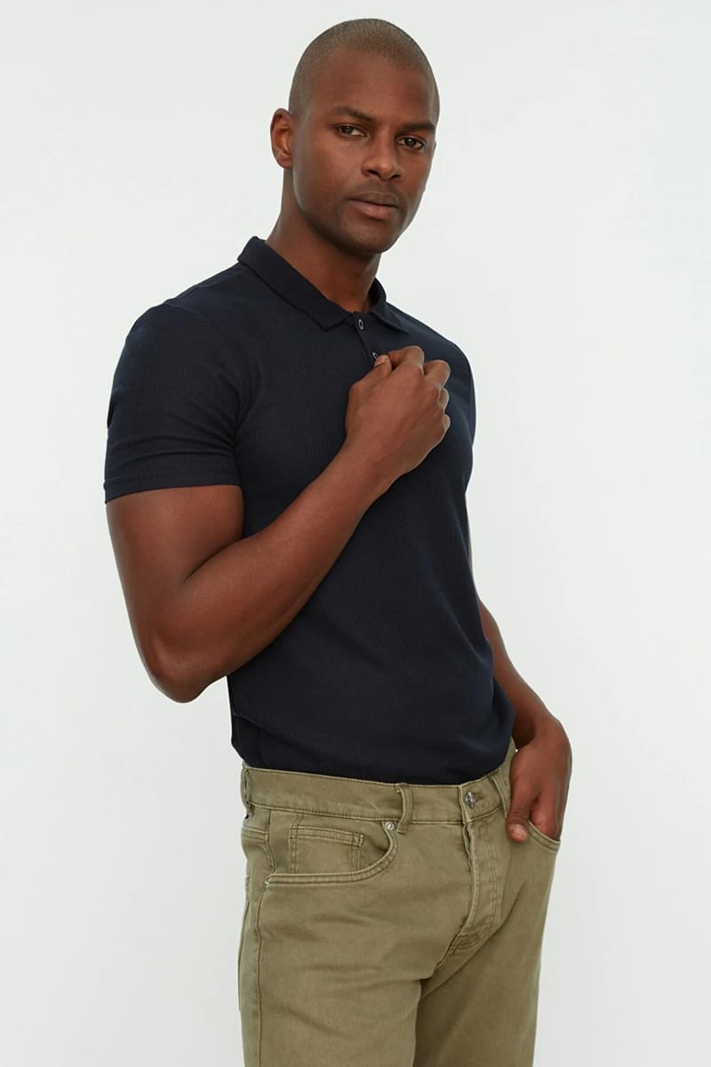 Polo Collar T-Shirt Trendyol - Men's Polo T-Shirts 78